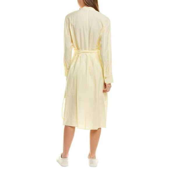 Vince Button-down Long Sleeve Midi Shirt Dress Size L NWT - Picture 5 of 15
